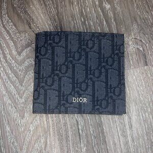 Dior Bi-Fold Wallet Jacquard Oblique Jacquard